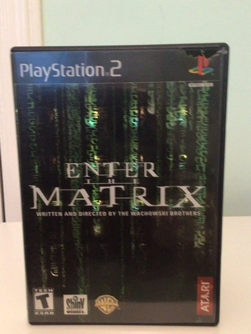 Sony Enter the Matrix PS2 Game - Black & Green Cover